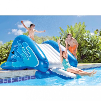 Intex Tobogan acvatic gonflabil Kool Splash, albastru foto