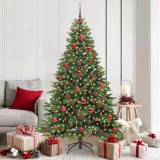 vidaXL Brad de Crăciun artificial cu 300 LED Verde 180 cm PE și PVC 3397549
