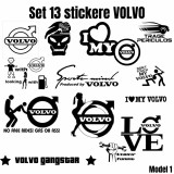 Set 13 Stickere VOLVO , Autocolante Tuning Auto Personalizate