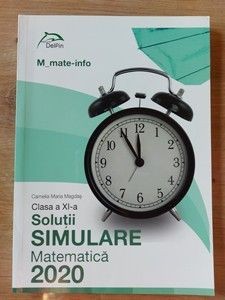 Clasa a 11 a Solutii simulare matematica 2020 Camelia Maria Magdas foto