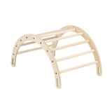 Arc Catarare Montessori MamaToyz din Placaj Mesteacan, 75x50x40cm, Varsta 2 Ani+, Greutate Max 40kg