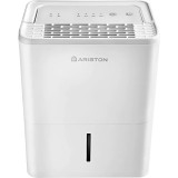 Dezumidificator Ariston DEOS 12, 12l/24h, Control electronic, Rezervor 2.1l, Functionare continua, Suprafata recomandata 25 m2, Alb