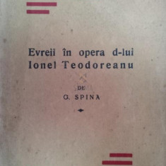 EVREII IN OPERA D - LUI IONEL TEODOREANU