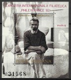 Romania 1982 - Expozitia Filatelica PHILEXFRANCE C. Brancusi, colita MNH, LP1054