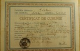 M3 C18 - 1942 - Certificat de cununie religioasa - Parohia Baclesu jud Mehedinti