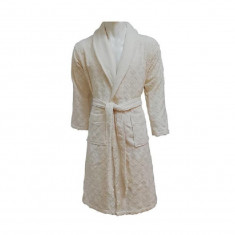 Halat de Baie Jacquard Velour, Pentru El, Clerica Cream