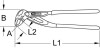 CLESTE PENTRU POMPE DE APA CU REGLARE PRIN BUTON. 175MM