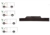 Prag metalic Vw Transporter (T5), 2004-2015, parte montare Prag stanga, sub usa fata, 956841, Aftermarket, Rapid
