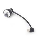 LAMPA LED USB pentru notebook, GEMBIRD, lumina alba-rece, black &quot;NL-02&quot; (timbru verde 0.18 lei)