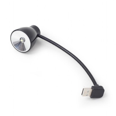 LAMPA LED USB pentru notebook, GEMBIRD, lumina alba-rece, black &amp;quot;NL-02&amp;quot; (timbru verde 0.18 lei) foto