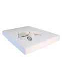 Set Saltea cu spuma, Mercur Comfort Flex Plus 180x200x20cm, fermitate mediu spre tare, hipoalergenica, husa detasabila, Saltsib plus 2 perne matlasate, Din Poliuretan, 180x200