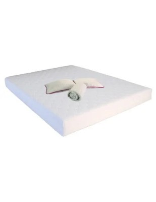 Set Saltea cu spuma, Mercur Comfort Flex Plus 140x200x20cm, fermitate mediu spre tare, hipoalergenica, husa detasabila, Saltsib plus 2 perne matlasate foto