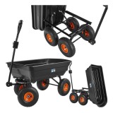 Carucior de transport pentru gradina, 75 l, Geko G71126