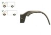 Segment reparatie aripa fata interior Ford Transit 1992-2000, Partea Stanga, Fata, element interior de metal in partea fata+spate a aripii, Rapid