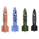 Set 4 Jucarii de Scufundare cu Rechini, 12 cm, Multicolor, CMCLASS