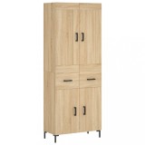 Cumpara ieftin Dulap inalt, stejar sonoma, 69,5x34x180 cm, lemn compozit
