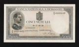 ROMANIA 500 LEI - 1939 FARA Supratipar . Piesa superba si foarte rara. XF +