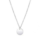 Cumpara ieftin LantiE or din Argint 925 Rodiat cu Pandantiv Banut Simplu , zPure Disc