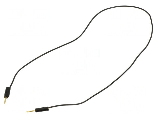 Cablu de măsurare neizolat 0,3m negru 60VDC 30VAC 3A