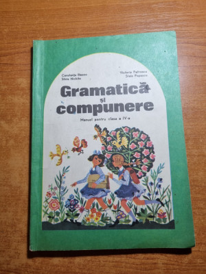 manual de gramatica si comunere = pentru clasa a 4-a - din anul 1978 foto