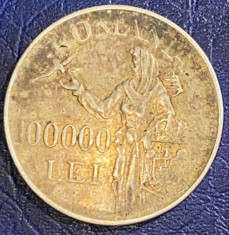 MONEDA ARGINT,100000 LEI 1946 / SE VINDE PIESA DIN IMAGINI / POZE.. foto