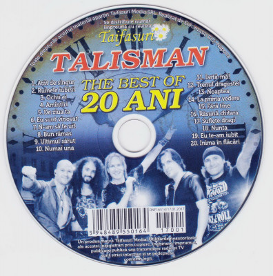 CD Rock: Talisman - The Best of 20 ani ( original, stare foarte buna ) foto