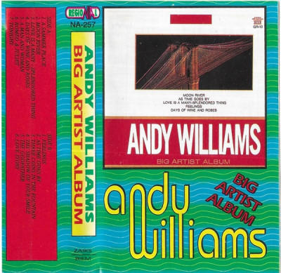 Casetă audio Andy Williams &amp;ndash; Big Artist Album foto
