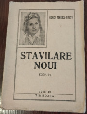 VIORICA TOMESCU-PITESTI: STAVILARE NOUI/VERSURI/TIMISOARA1948/DEDICATIE-AUTOGRAF foto