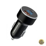 Incarcator Auto WZK WDCCAC 36W 3A 1 x USB-A - 1 x USB-C Negru