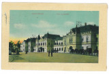 4381 - ORADEA, Railway Station, Romania - old postcard - used - 1911