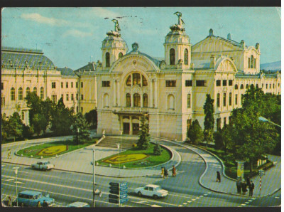 CPI B12325 CARTE POSTALA - CLUJ, TEATRUL NATIONAL, AUTOTURISM foto