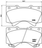 BREMBO P 83 107 PRIME LINE set placute frana,frana disc