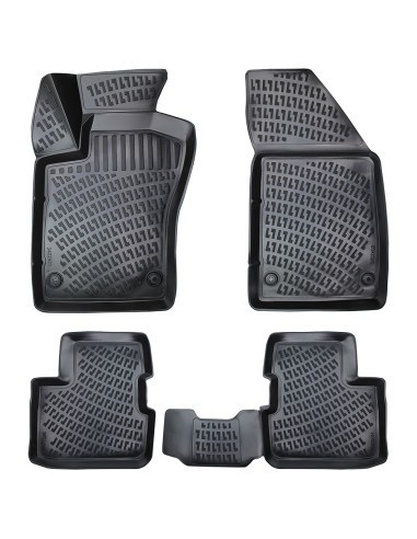 Set covorase auto din cauciuc tip tavita pentru Fiat Egea / Tipo Sedan/ Dodge Neon 2015-