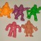 Figurine monstri de cauciuc 5 Matchbox M.U.S.C.L.E. Warlock Ymir Golem SET25 T4
