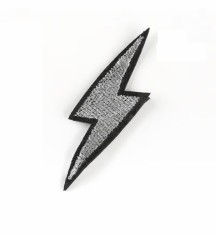 Petic Textil Thunder Struck, 6.9 cm x 3.2 cm foto