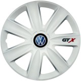 Cumpara ieftin Set 4 Capace Roti GTX Alb R15, Compatibil Cu Volkswagen
