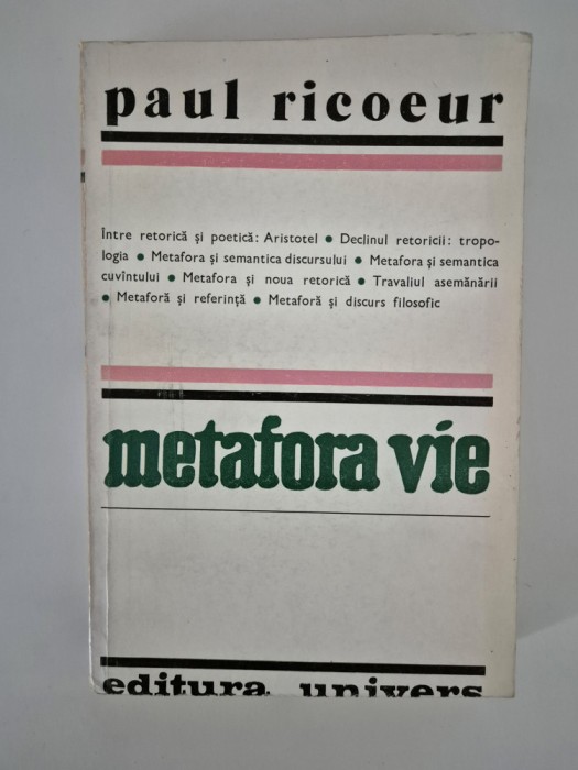 Paul Ricoeur Metafora vie
