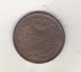 Bnk mnd EROARE Romania 200 lei 1945 - batere dubla