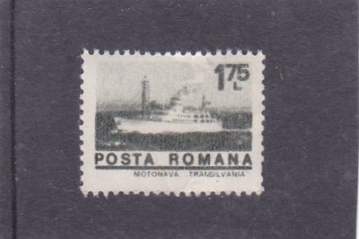 ROMANIA 1974 UZUALE/ NAVE MARITIME, VALOAREA DE 1,75 Lei, MNH foto