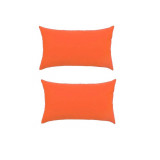Set doua perne decorative dreptunghiulare Mania Relax, din bumbac, 50x70 cm, culoare orange, Palmonix