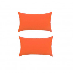 Set doua perne decorative dreptunghiulare Mania Relax, din bumbac, 50x70 cm, culoare orange