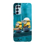 Husa compatibila cu Oppo A72 model Minions lunch break, Silicon, TPU, Viceversa, Transparent, Carcasa