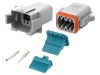 Amphenol Conector cablu-cablu 8 pini 13A Seria AT IP67/IP69K Tata+Mama Crimpare