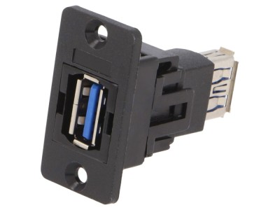 Conector USB A soclu Slim USB 3.0 aurit foto