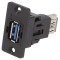 Conector USB A soclu Slim USB 3.0 aurit
