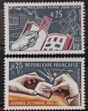 BC749, Franta 1964 si 1966, 2 serii ziua timbrului