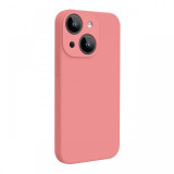Lemontti Husa Liquid Silicon MagCharge iPhone 15 Roz (protectie 360&deg;, material fin, captusit cu microfibra)