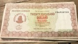 (ORIX) Zinbabwe 20000 dolar dollars 2005