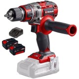 Einhell TP-CD 18/80 Li BL PXC + Twinpack + 4514095 - Masina de gaurit si insurubat 80 Nm + Set 2 acumulatori si incarcator Li-Ion 18 V 4 Ah