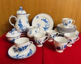 SET DE CAFEA DE 21 PIESE- DECORATE MANUAL- MARCAJ FURSTENBERG